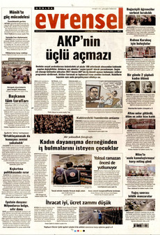 EVRENSEL 15 Şubat 2026 gazete manşeti