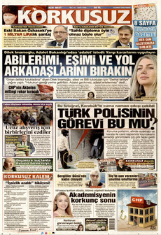 KORKUSUZ 15 Şubat 2026 gazete manşeti