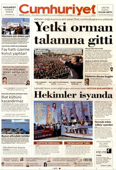 CUMHURİYET 16 Şubat 2026 gazete manşeti