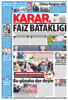 KARAR 16 Şubat 2026 gazete manşeti