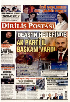 DİRİLİŞ POSTASI 16 Şubat 2026 gazete manşeti