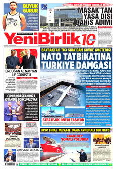 YENİBİRLİK 16 Şubat 2026 gazete manşeti
