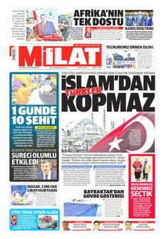 MİLAT 16 Şubat 2026 gazete manşeti
