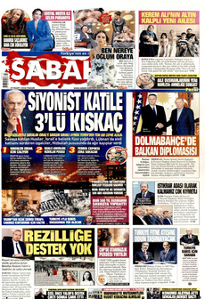 SABAH 29 Mart 2026 gazete manşeti