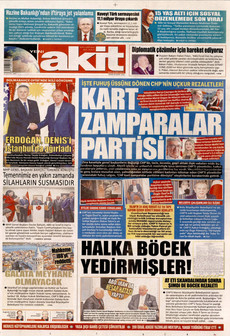 YENİ AKİT 29 Mart 2026 gazete manşeti