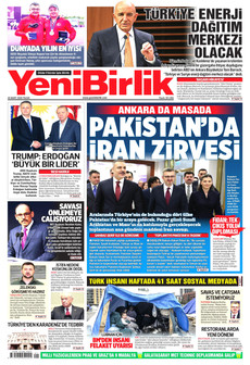 YENİBİRLİK 29 Mart 2026 gazete manşeti