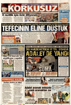 KORKUSUZ 29 Mart 2026 gazete manşeti