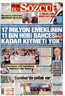 SÖZCÜ 11 Nisan 2026 gazete manşeti