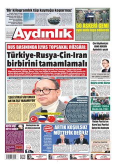 AYDINLIK GAZETESİ 11 Nisan 2026 gazete manşeti