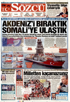 SÖZCÜ 12 Nisan 2026 gazete manşeti