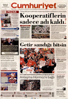 CUMHURİYET 12 Nisan 2026 gazete manşeti