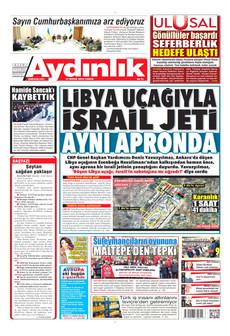 AYDINLIK GAZETESİ 12 Nisan 2026 gazete manşeti