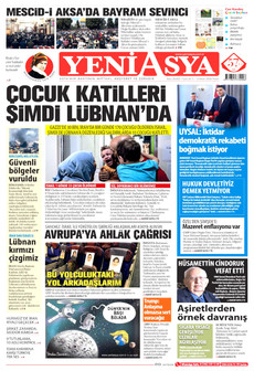 YENİ ASYA 12 Nisan 2026 gazete manşeti
