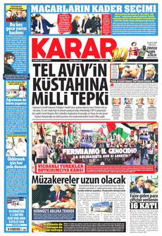 KARAR 13 Nisan 2026 gazete manşeti