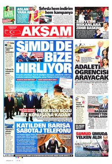 AKŞAM 13 Nisan 2026 gazete manşeti