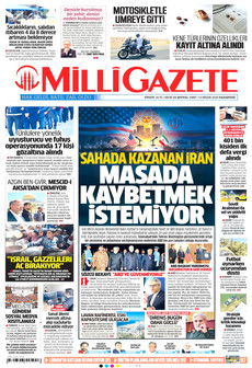 MİLLİ GAZETE 13 Nisan 2026 gazete manşeti