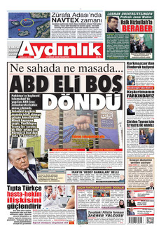 AYDINLIK GAZETESİ 13 Nisan 2026 gazete manşeti