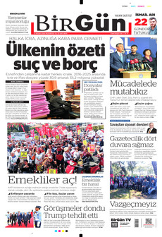 BİRGÜN 13 Nisan 2026 gazete manşeti