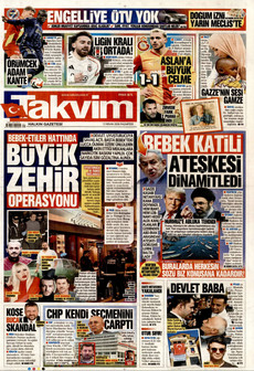 TAKVİM 13 Nisan 2026 gazete manşeti