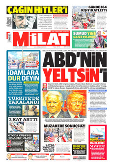 MİLAT 13 Nisan 2026 gazete manşeti