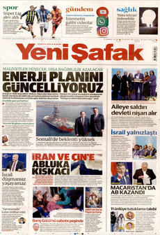 YENİ ŞAFAK 14 Nisan 2026 gazete manşeti