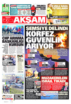 AKŞAM 14 Nisan 2026 gazete manşeti