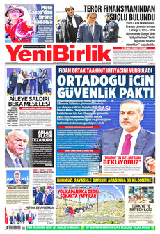 YENİBİRLİK 14 Nisan 2026 gazete manşeti