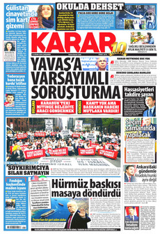 KARAR 15 Nisan 2026 gazete manşeti