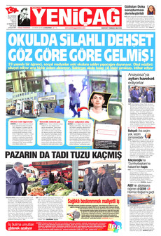 YENİÇAĞ 15 Nisan 2026 gazete manşeti