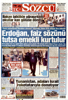 SÖZCÜ 16 Nisan 2026 gazete manşeti