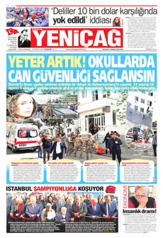YENİÇAĞ 16 Nisan 2026 gazete manşeti