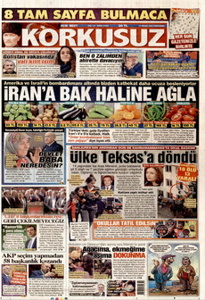 KORKUSUZ 16 Nisan 2026 gazete manşeti