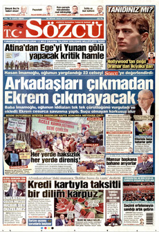 SÖZCÜ 20 Nisan 2026 gazete manşeti