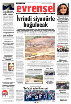 EVRENSEL 20 Nisan 2026 gazete manşeti
