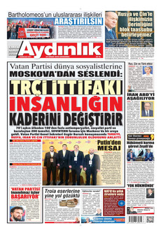 AYDINLIK GAZETESİ 29 Nisan 2026 gazete manşeti