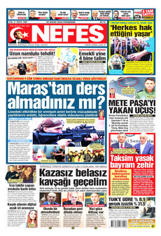 NEFES 30 Nisan 2026 gazete manşeti