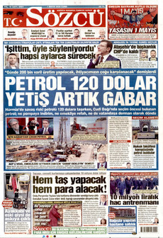 SÖZCÜ 1 Mayıs 2026 gazete manşeti