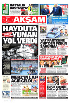 AKŞAM 1 Mayıs 2026 gazete manşeti
