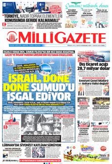MİLLİ GAZETE 1 Mayıs 2026 gazete manşeti