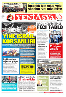YENİ ASYA 1 Mayıs 2026 gazete manşeti