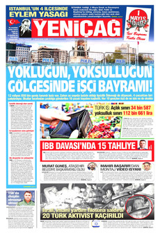 YENİÇAĞ 1 Mayıs 2026 gazete manşeti