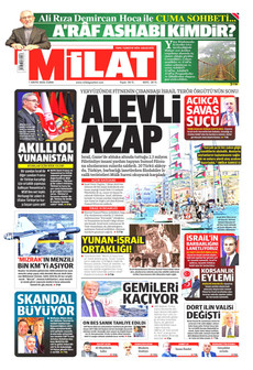 MİLAT 1 Mayıs 2026 gazete manşeti
