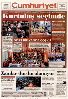 CUMHURİYET 2 Mayıs 2026 gazete manşeti