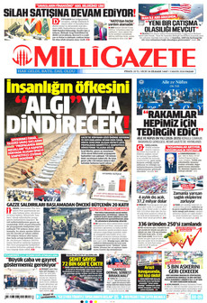 MİLLİ GAZETE 3 Mayıs 2026 gazete manşeti