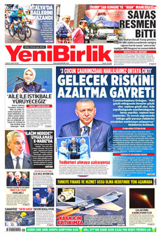 YENİBİRLİK 3 Mayıs 2026 gazete manşeti
