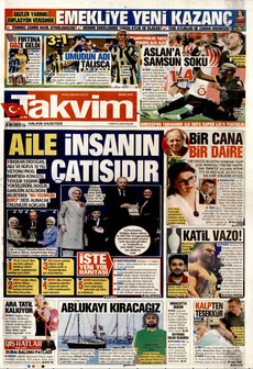 TAKVİM 3 Mayıs 2026 gazete manşeti