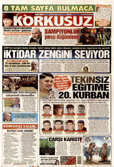 KORKUSUZ 3 Mayıs 2026 gazete manşeti