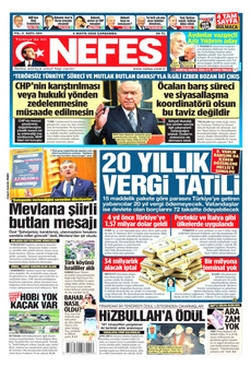 NEFES 6 Mayıs 2026 gazete manşeti