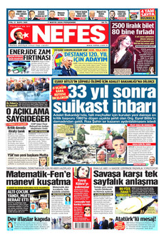 NEFES 7 Mayıs 2026 gazete manşeti