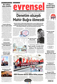 EVRENSEL 7 Mayıs 2026 gazete manşeti